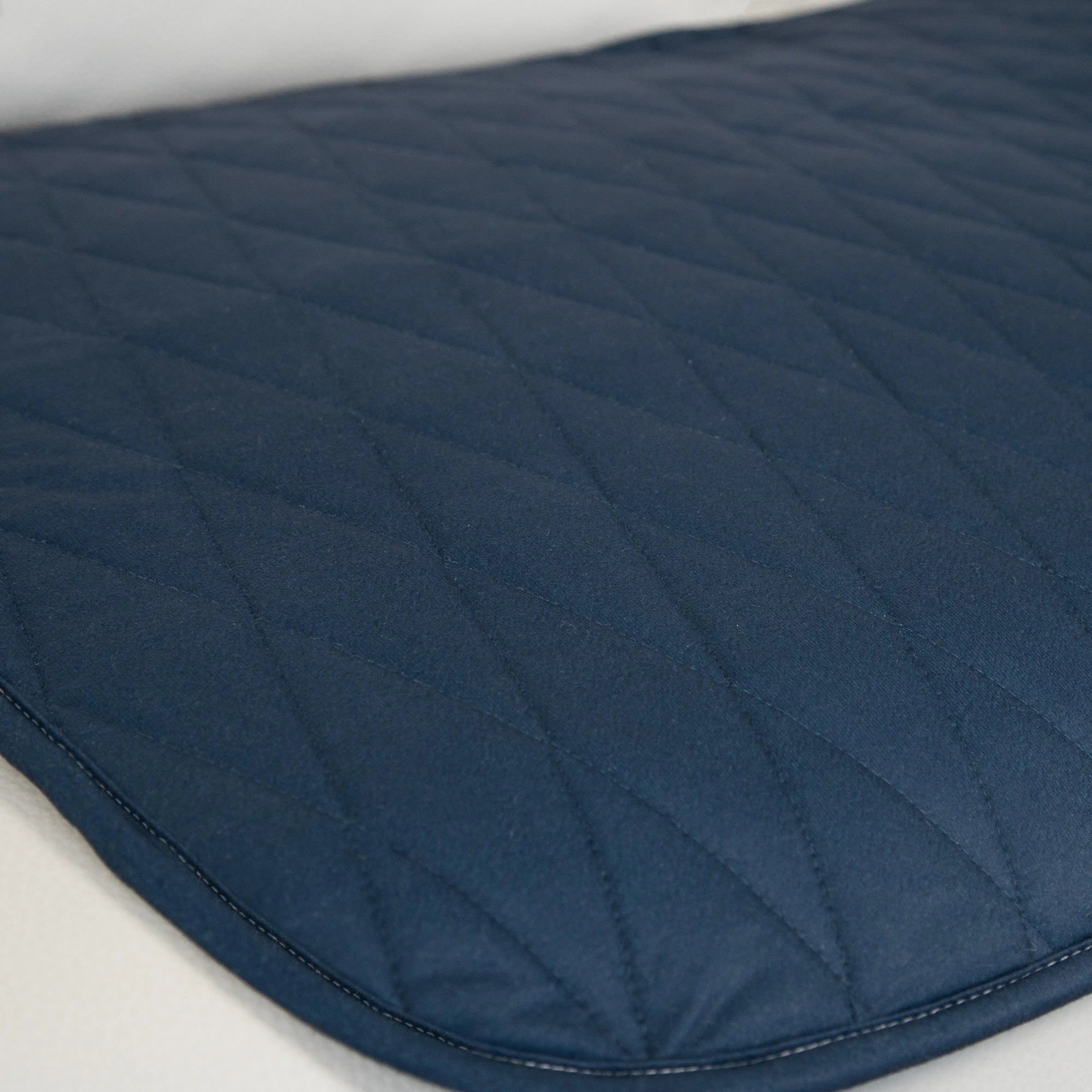 Close-up of the midnight blue waterproof couch pad featuring a quilted, ultra-absorbent surface. Designed for incontinence protection, spills, and pet messes. Soft, durable, and stylish furniture protector.