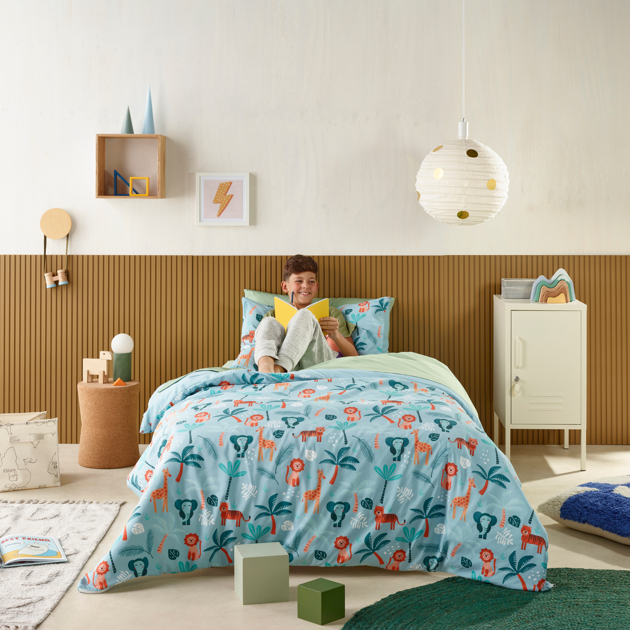 Kids Water Resistant Quilt Cover set